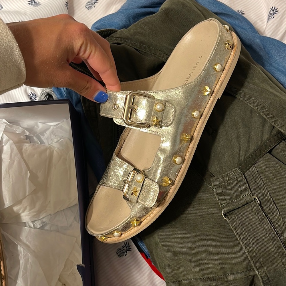 Gold sandals